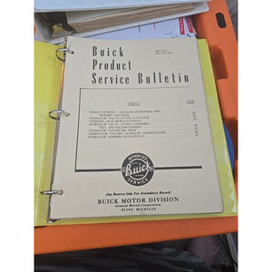 Original 1952 Buick Service Bulletins – Complete Binder